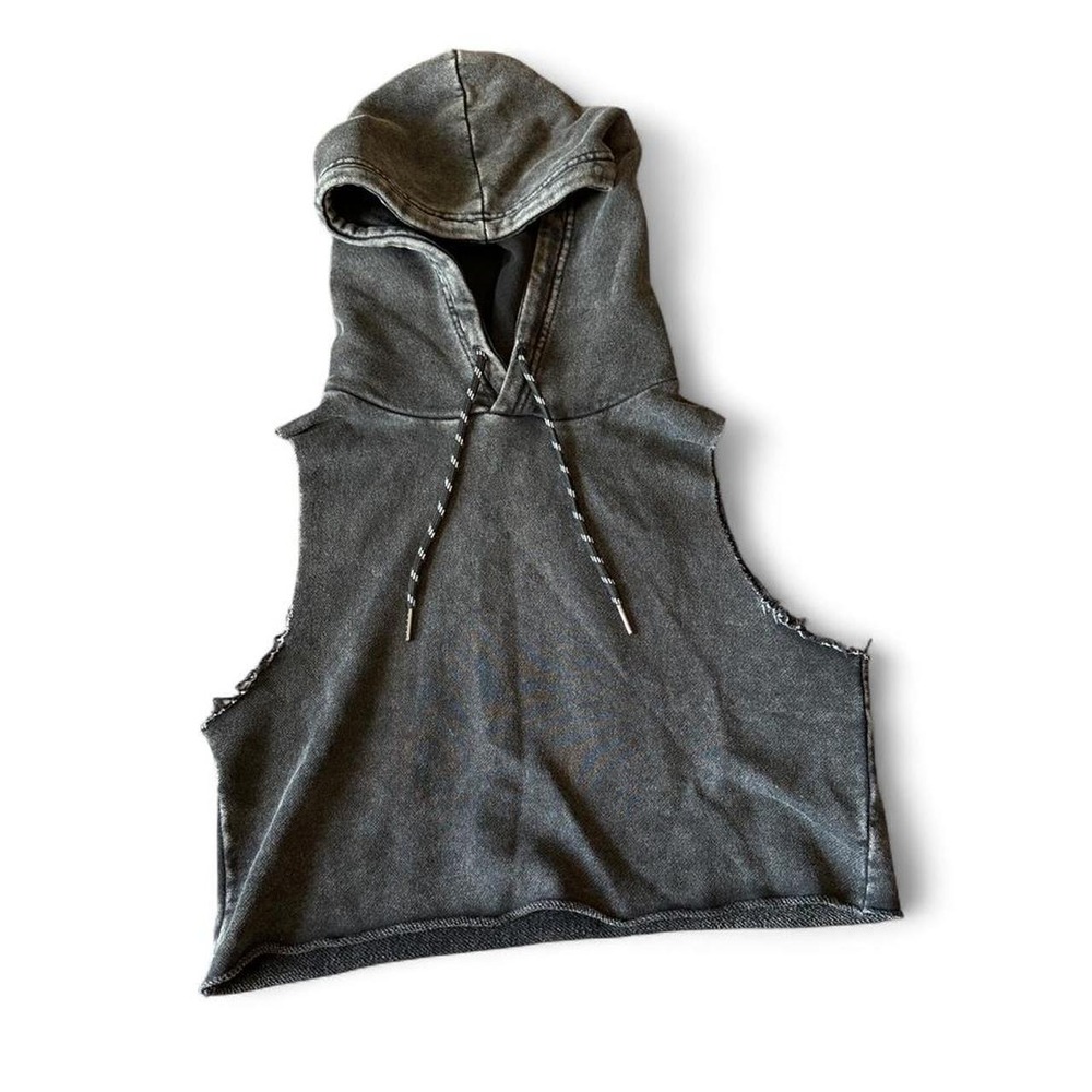 Forever 21 cropped hoodie vest
